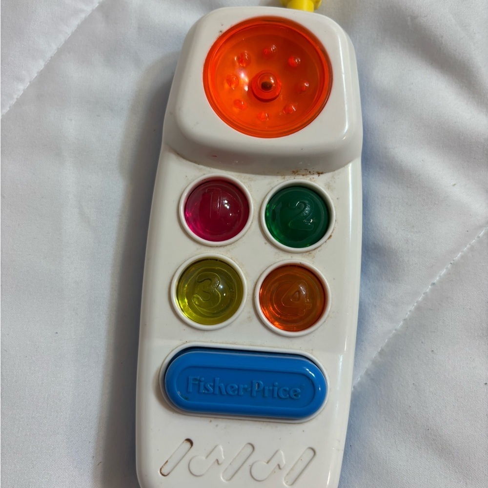 Vintage 1993 Fisher Price  Lights & Sounds Toy Cordless Phone